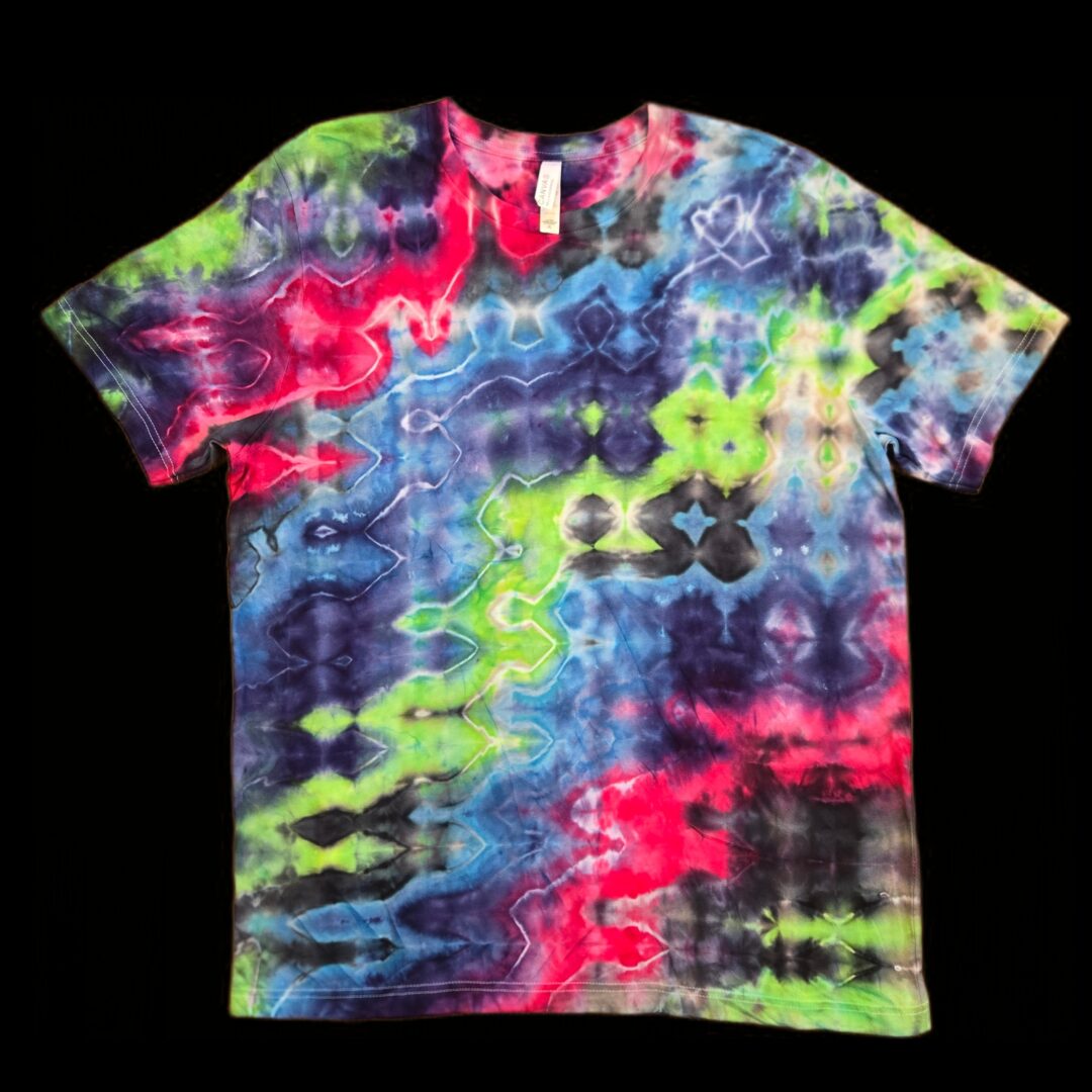 XL glitch tie-dye t-shirt image 0