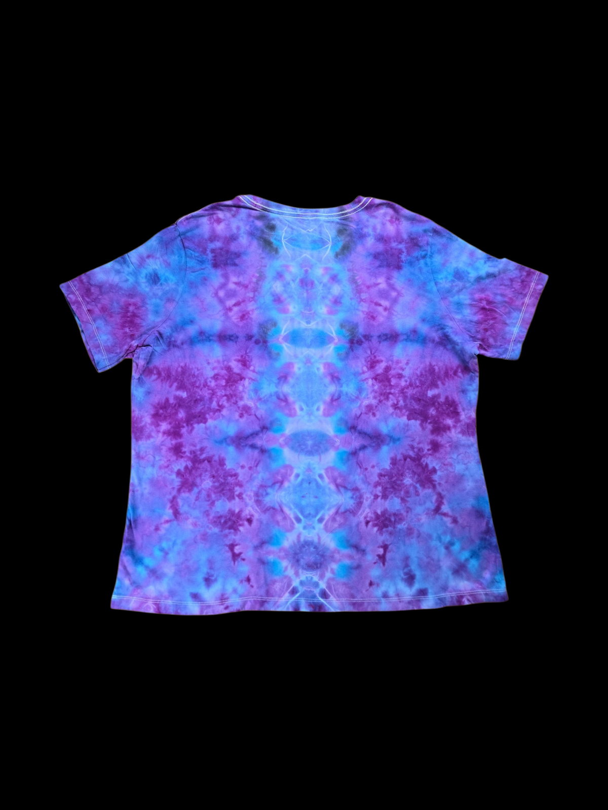 Mandala tie-dye t-shirt - women's XL — Back — spine / trip style