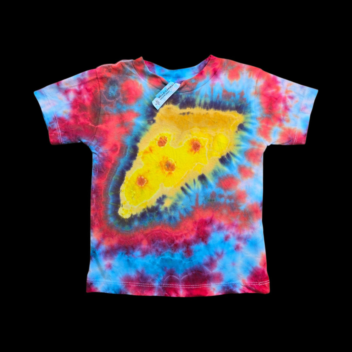 Pizza tie-dye t-shirt - unisex 2T — Front — pizza