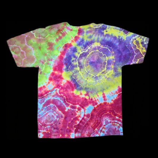 XL tie dye t-shirt, geode, unisex extra large image 1