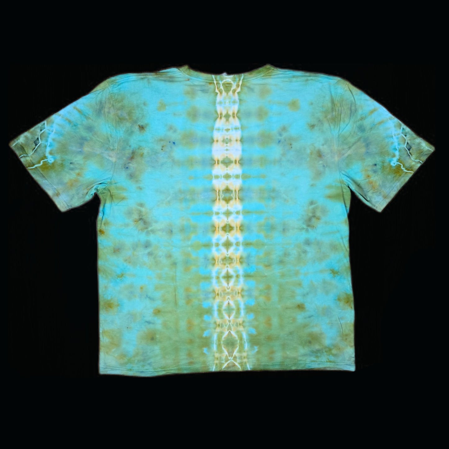3XL mandala and spine tie dye t-shirt, unisex triple extra large image 1