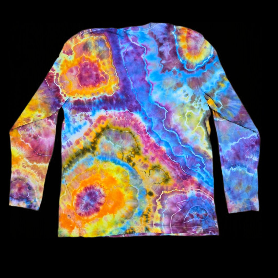 XL Bright Rainbow Geode Long Sleeve image 1