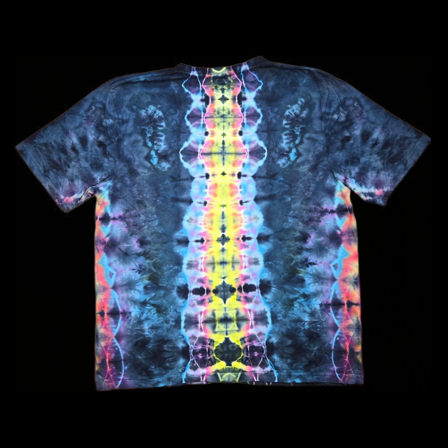 XL rainbow klink-esque tie dye t-shirt, unisex extra large image 1