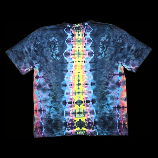 XL rainbow klink-esque tie dye t-shirt, unisex extra large image 1