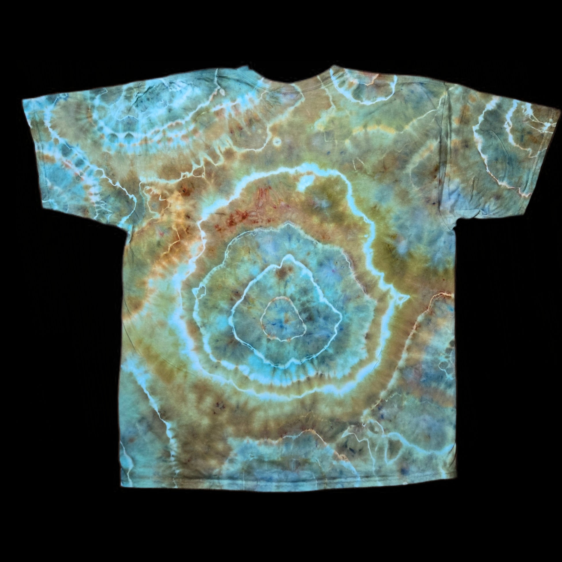 2XL natural geode tie-dye t-shirt image 1