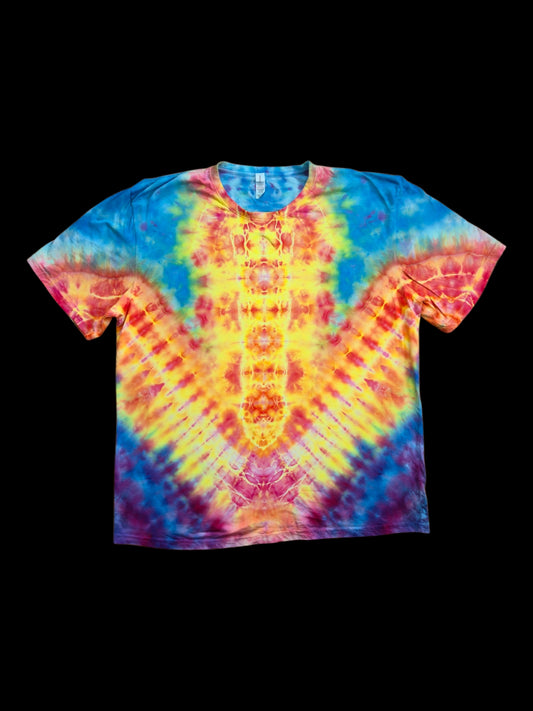 Totem and V Tie Dye T-Shirt — Unisex 3XL