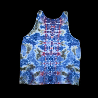 Cosmic Geode Mandala Tie Dye Tank Top — Unisex XL