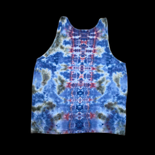 Cosmic Geode Mandala Tie Dye Tank Top — Unisex XL