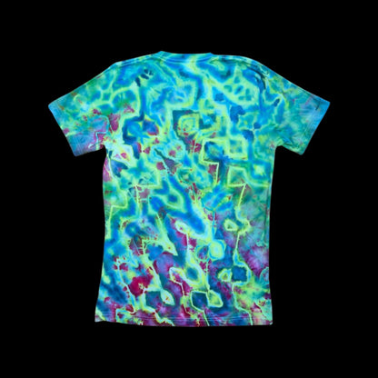 Neon Glitch Tie Dye Unisex T-Shirt — Unisex Small