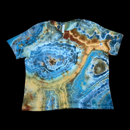 Ocean Geode Tie Dye Women's T-Shirt — Women's 2XL