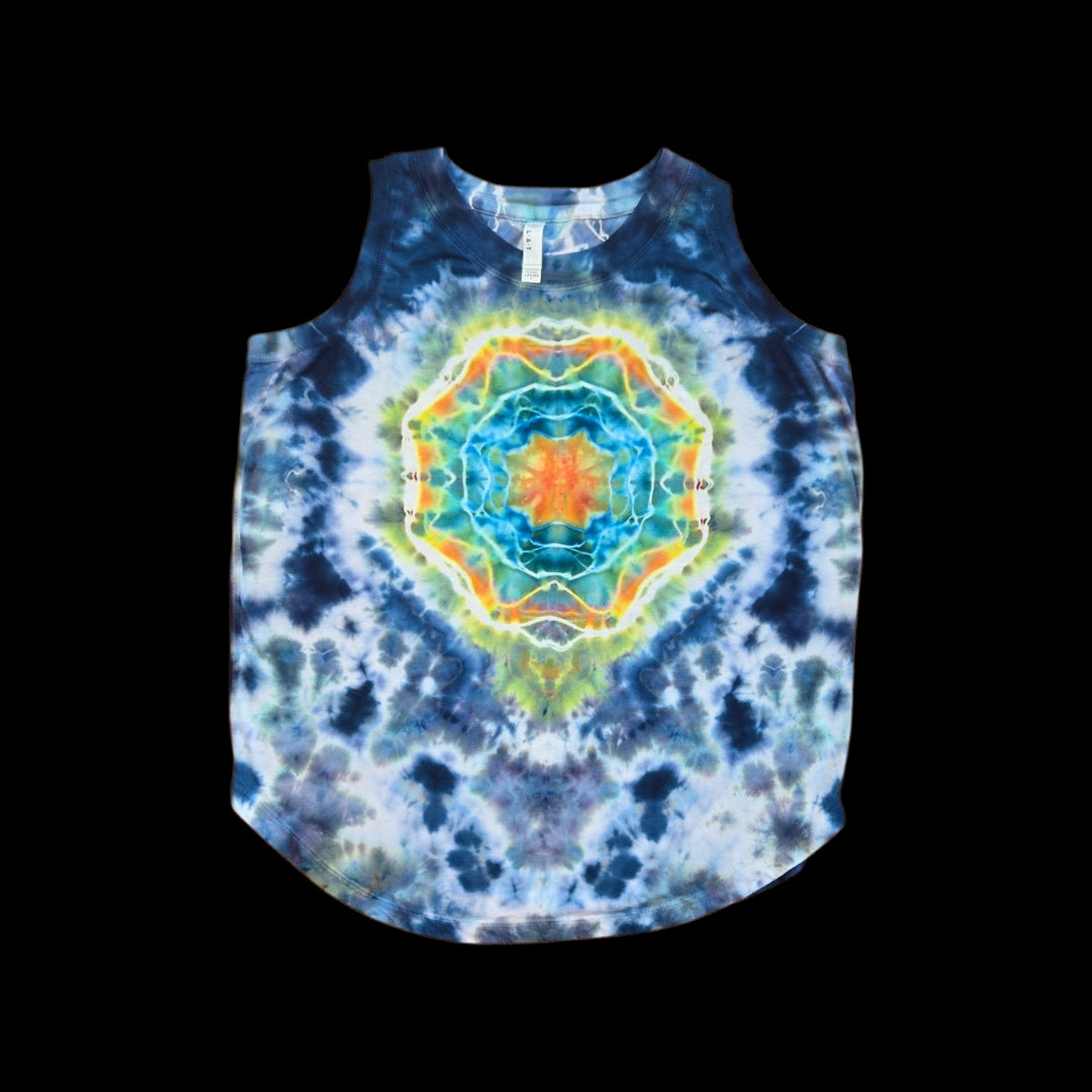 Cosmic Geode Mandala Tie Dye Women's Tank Top — Women's Large