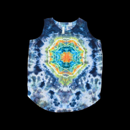 Cosmic Geode Mandala Tie Dye Women's Tank Top — Women's Large