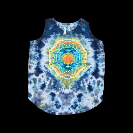Cosmic Geode Mandala Tie Dye Women's Tank Top — Women's Large