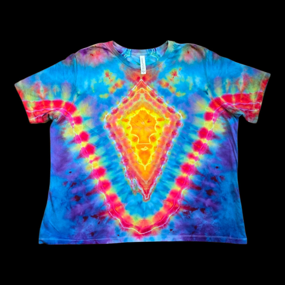 Diamond Geode Tie Dye Women's T-Shirt — Women's 2XL