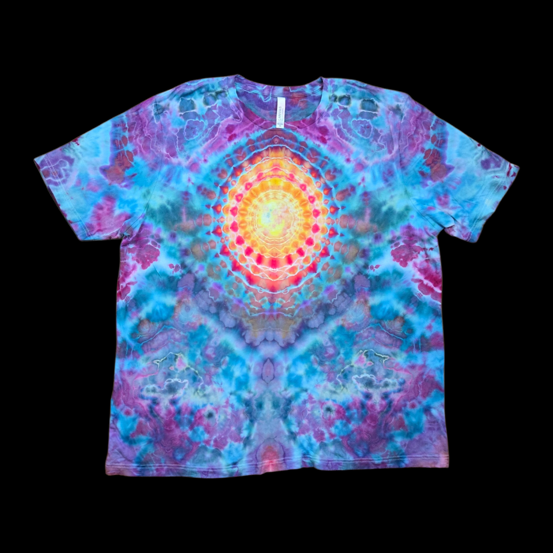 Sunrise Mandala Tie Dye T-Shirt — Unisex 3XL