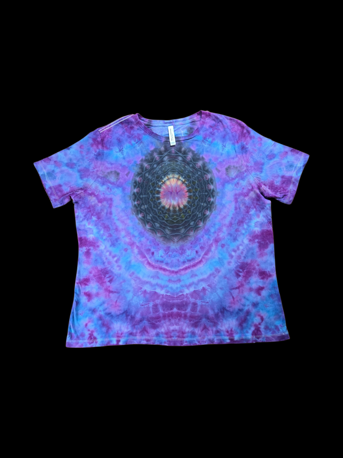 Mandala tie-dye t-shirt - women's XL — Front — mandala