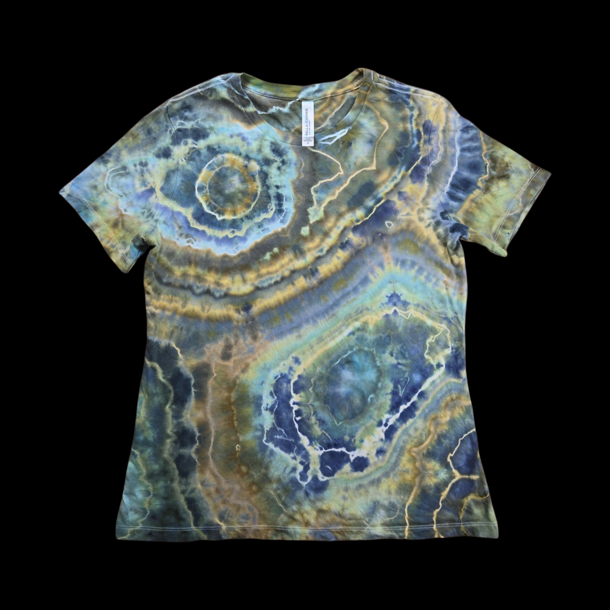 Geode tie-dye t-shirt - women's medium — Front — geode