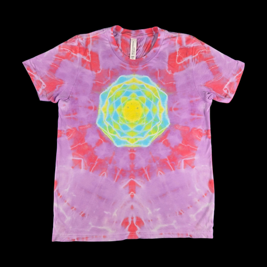 Mandala tie-dye t-shirt - unisex large — Front — mandala