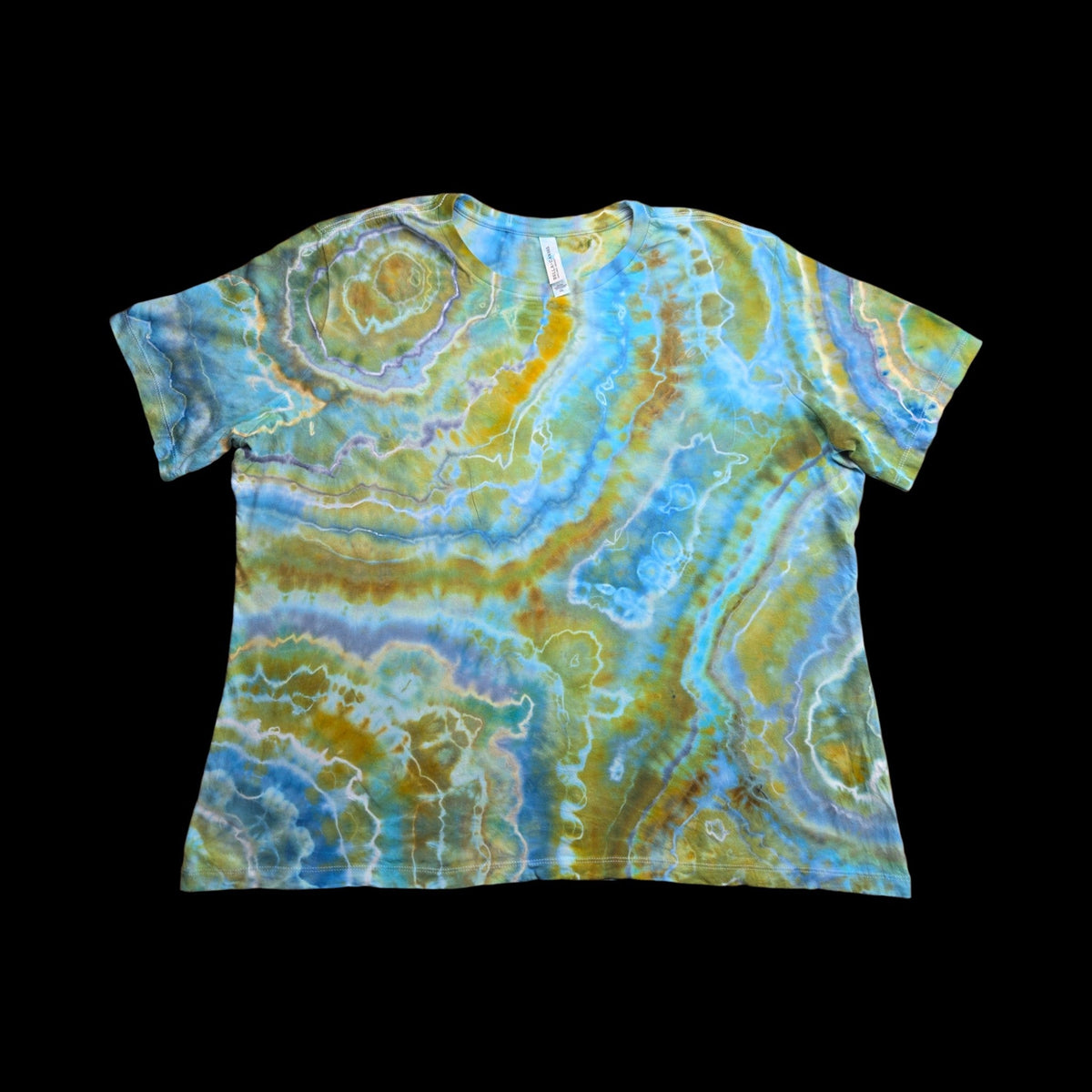 Geode tie-dye t-shirt - women's 2XL — Front — geode