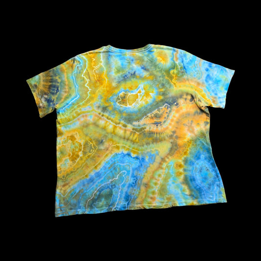Geode tie-dye t-shirt - women's 3XL — Back