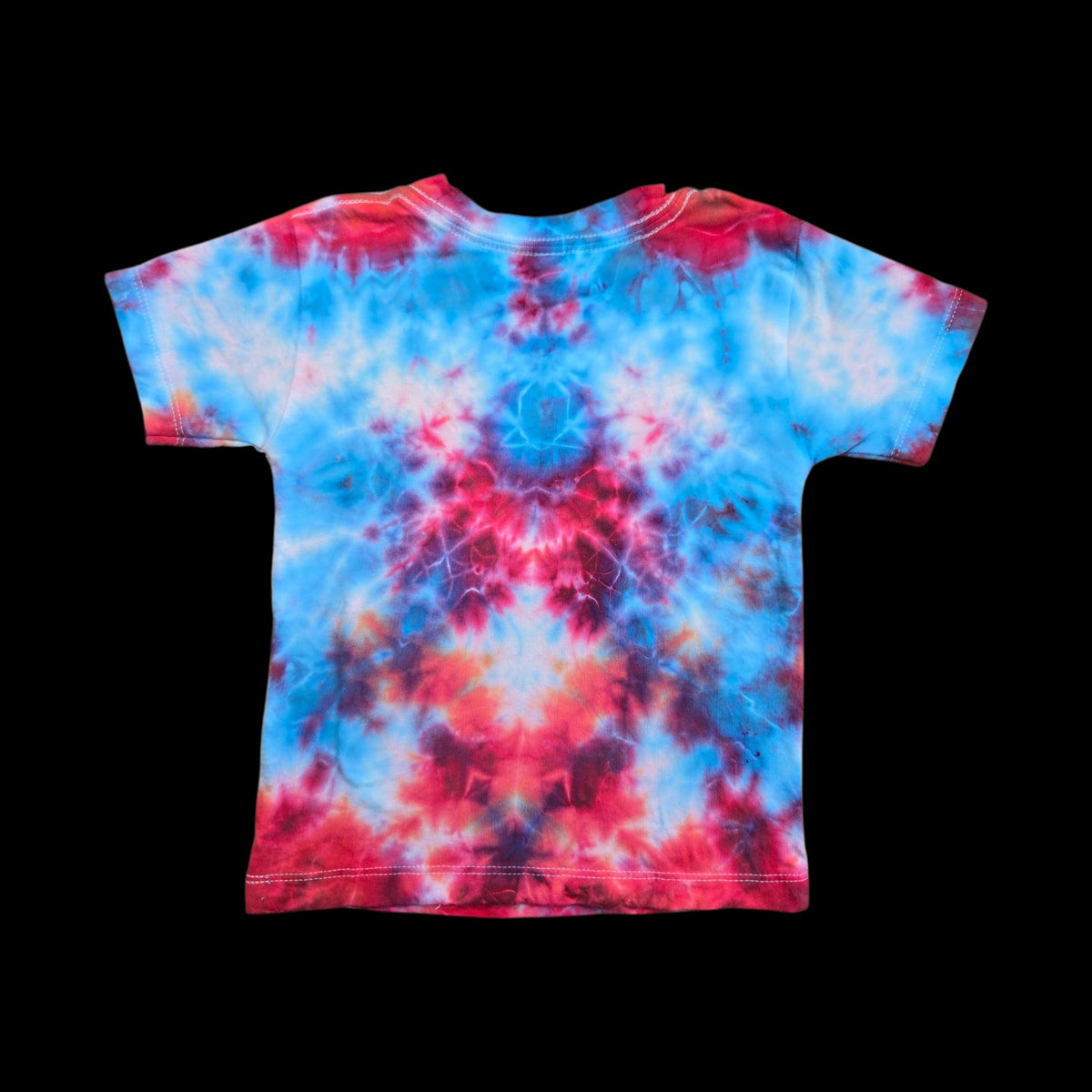 Pizza tie-dye t-shirt - unisex 2T — Back — abstract / roll