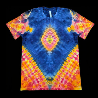 L diamond mandala tie-dye t-shirt image 0