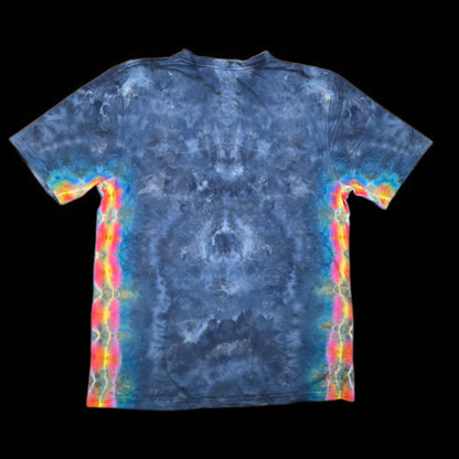 L rainbow mandala and sides tie dye t-shirt, unisex large image 1