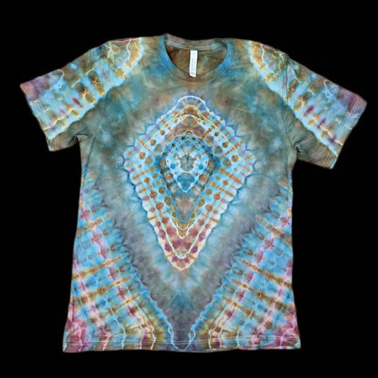 L diamond mandala tie-dye t-shirt image 0