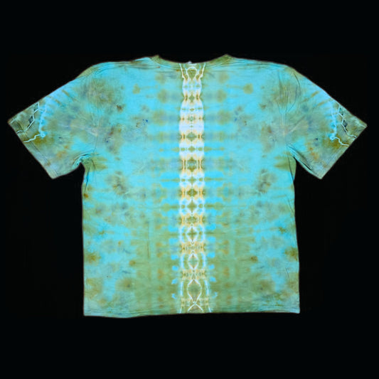 3XL mandala and spine tie dye t-shirt, unisex triple extra large image 1