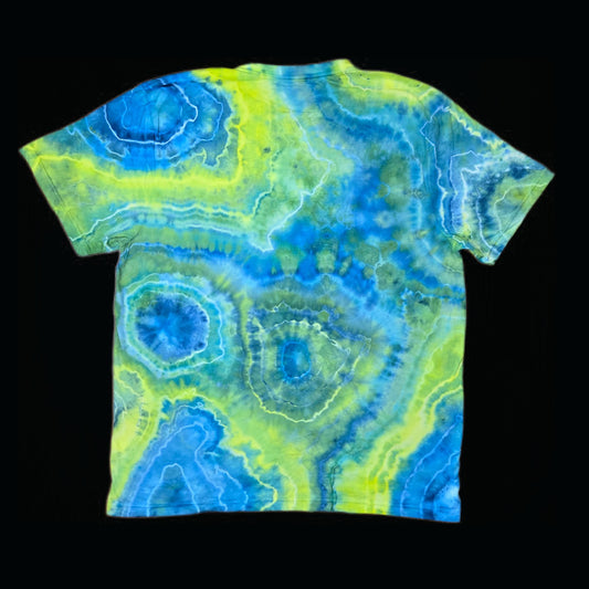 3XL geode tie dye t-shirt, unisex triple extra large image 1