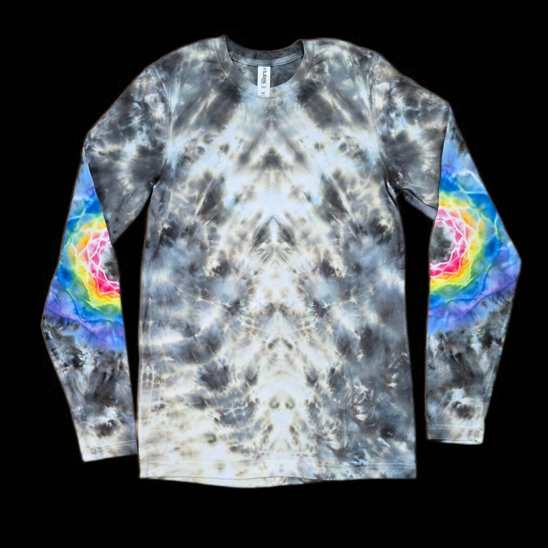 M Smoky w Rainbow Elbow Mandalas Long-Sleeve image 0