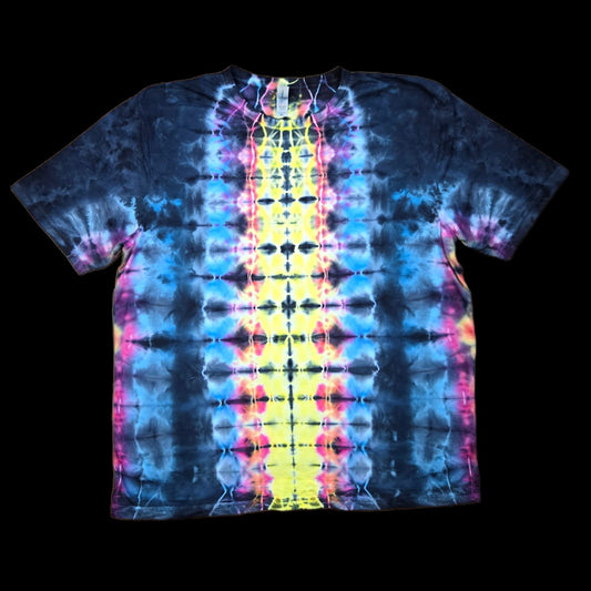 XL rainbow klink-esque tie dye t-shirt, unisex extra large image 0