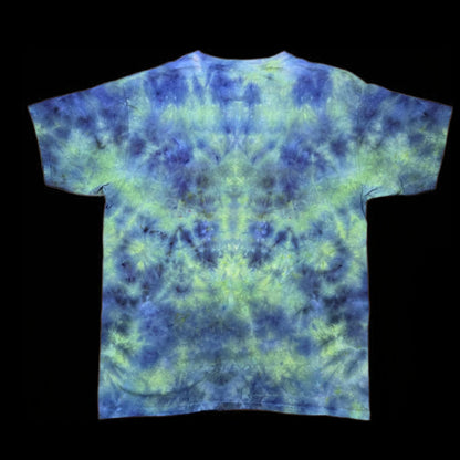 XL tie dye t-shirt, abstract mandala/totem design image 1