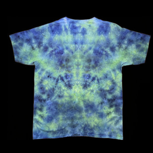 XL tie dye t-shirt, abstract mandala/totem design image 1