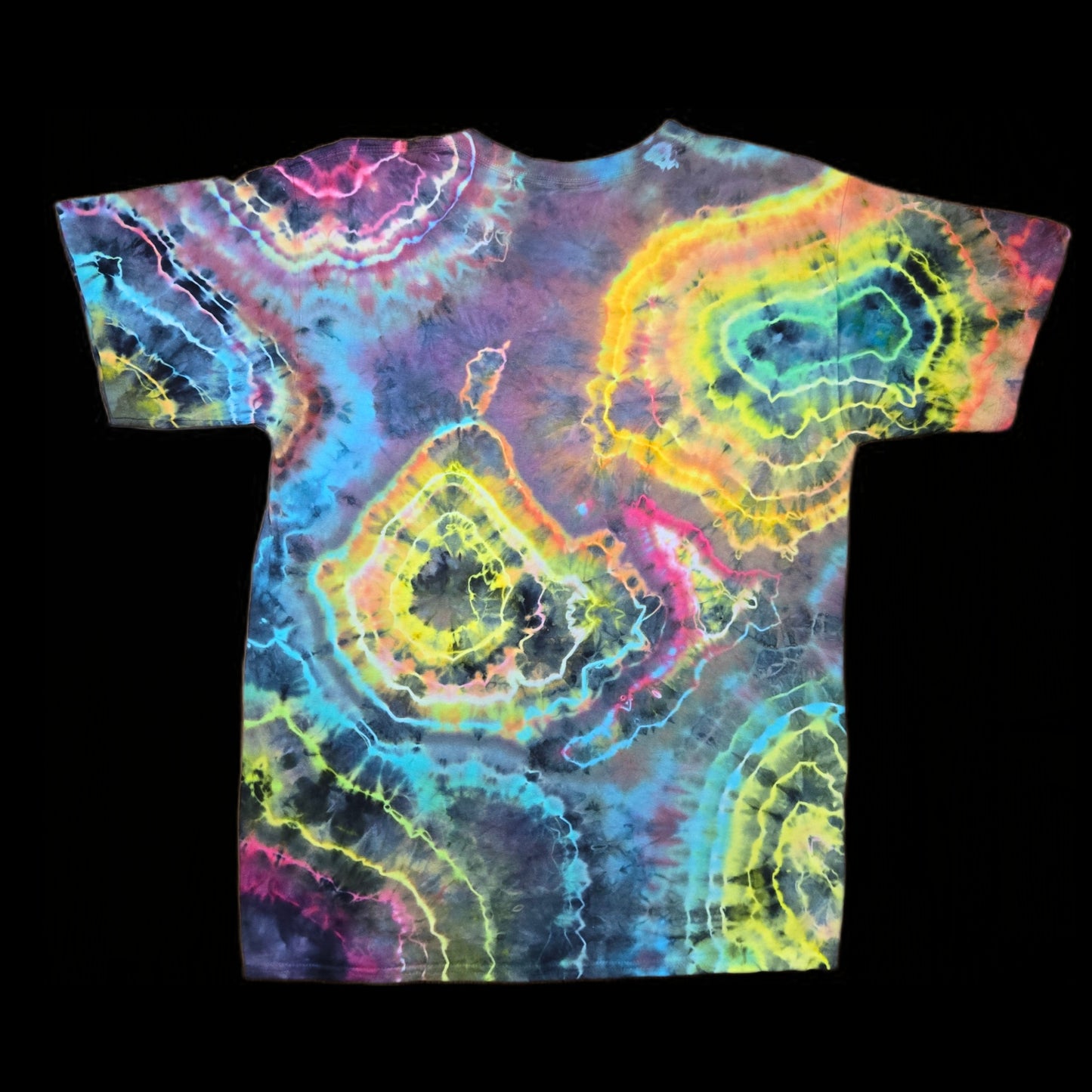 L blacked out rainbow geode, unisex large image 1