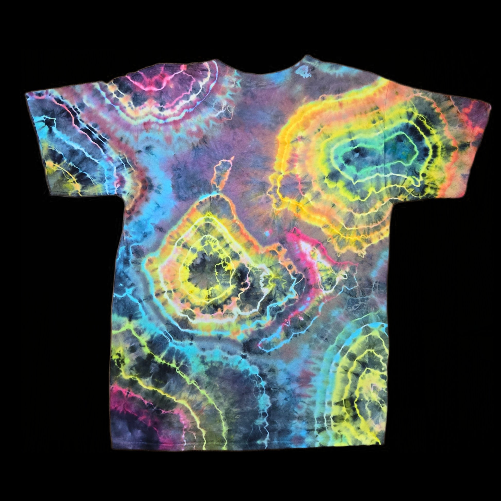 L blacked out rainbow geode, unisex large image 1
