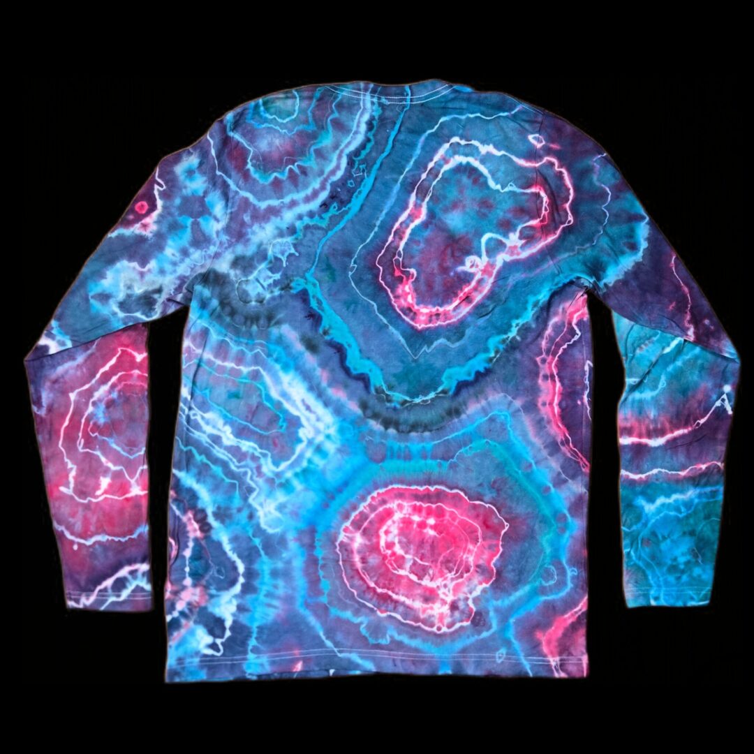 L Pink and Blue Geode, Long Sleeve image 1