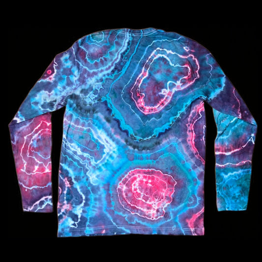 L Pink and Blue Geode, Long Sleeve image 1