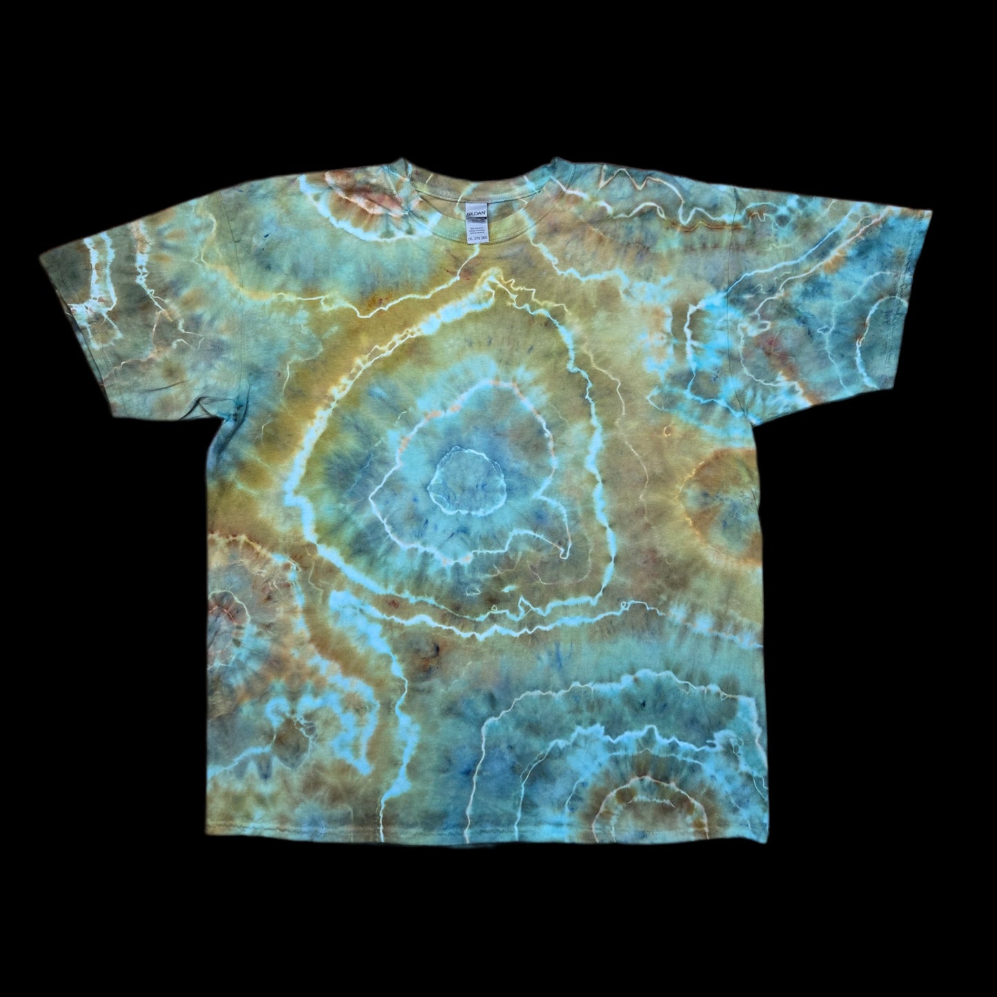 2XL natural geode tie-dye t-shirt image 0