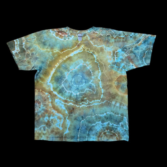 2XL natural geode tie-dye t-shirt image 0