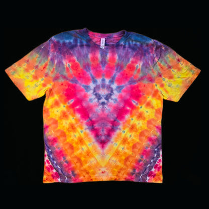 XL unisex tie-dye t-shirt, sunset V