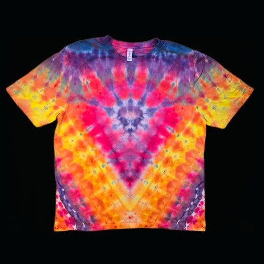 XL unisex tie-dye t-shirt, sunset V
