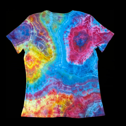 Geode tie-dye t-shirt - women's small — Back — geode