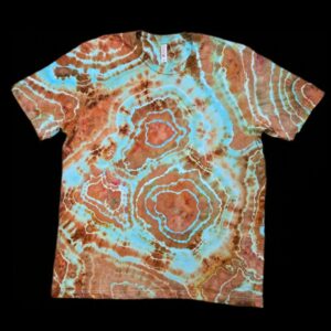 XL copper geode tie-dye t-shirt