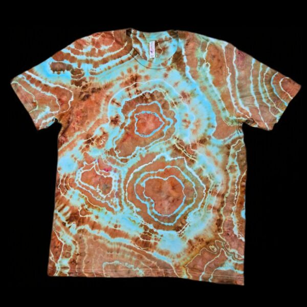XL copper geode tie-dye t-shirt
