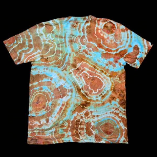 XL copper geode tie-dye t-shirt