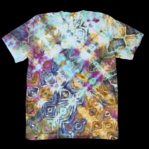 L earthtone glitch tie-dye t-shirt