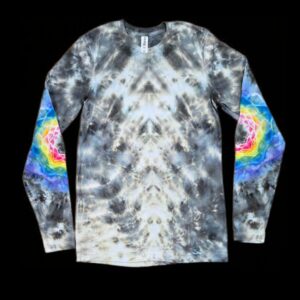M Smoky w Rainbow Elbow Mandalas Long-Sleeve