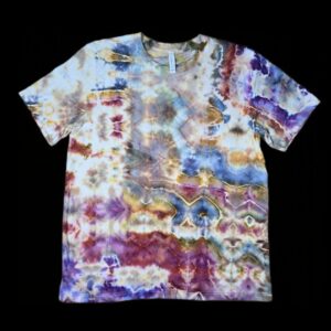 XL wonky glitch tie-dye t-shirt