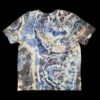 XL blue and brown geode tie-dye t-shirt